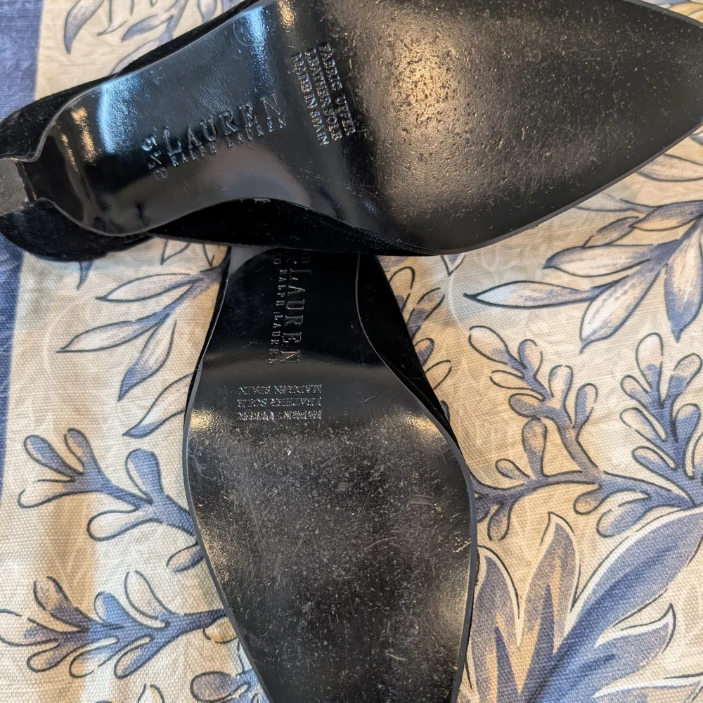 Ralph Lauren Black Tassel Women's Mules - Picture 4 of 4